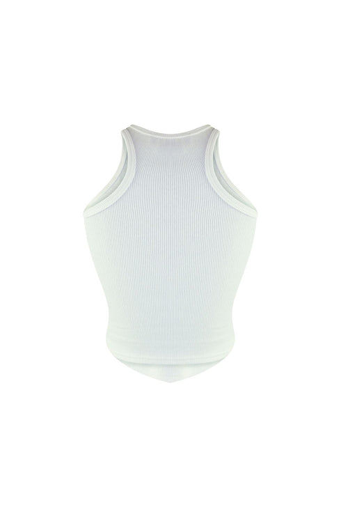 Stunning Piercing Detail Ribbed Top
